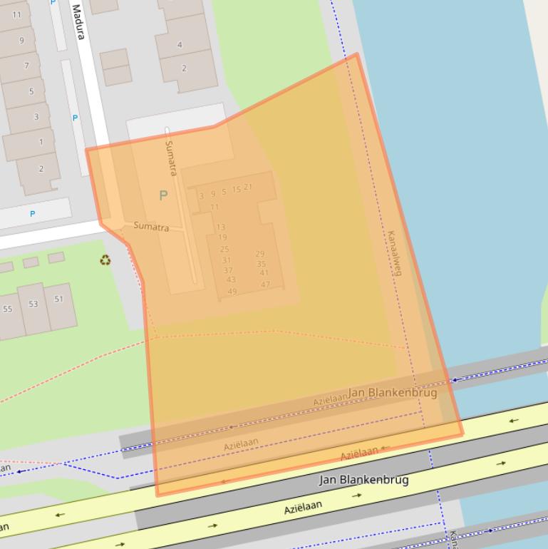 Kaart van postcodegebied 1448AV.