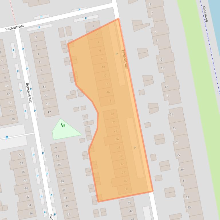 Kaart van postcodegebied 1448BC.