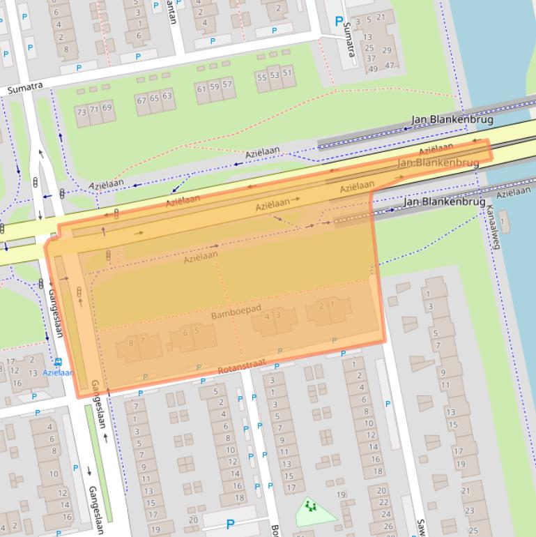 Kaart van postcodegebied 1448BK.