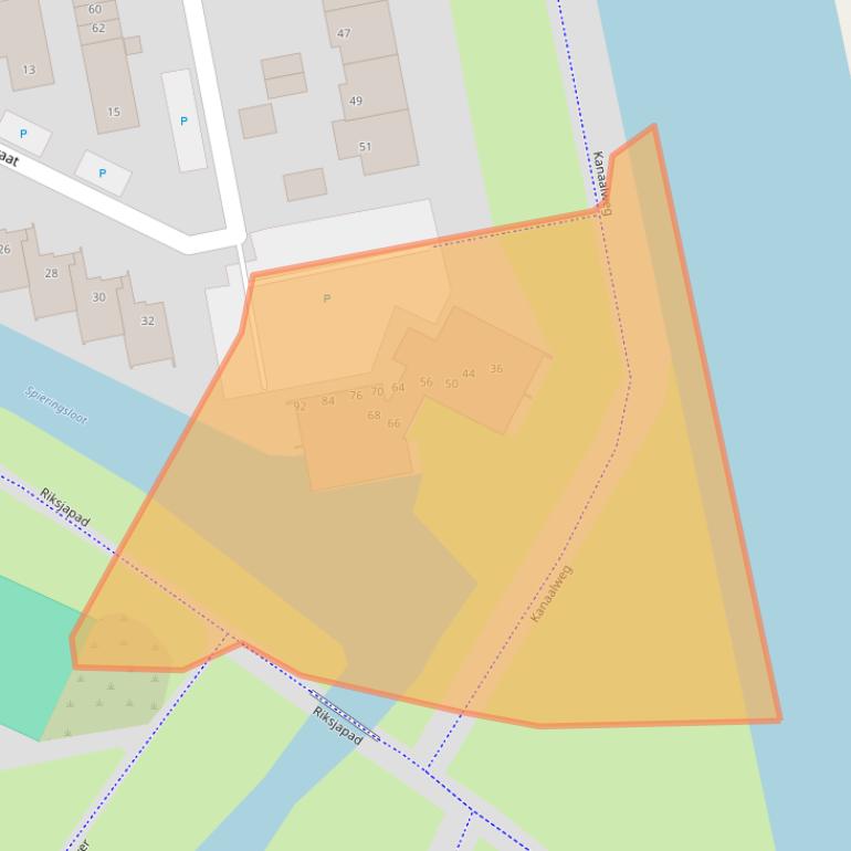 Kaart van postcodegebied 1448BT.