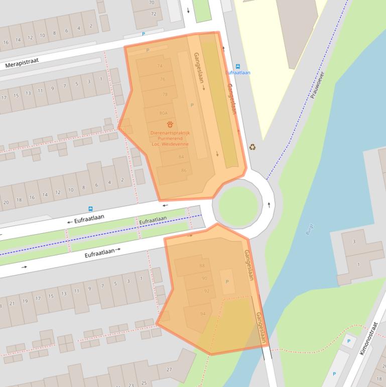 Kaart van postcodegebied 1448BX.