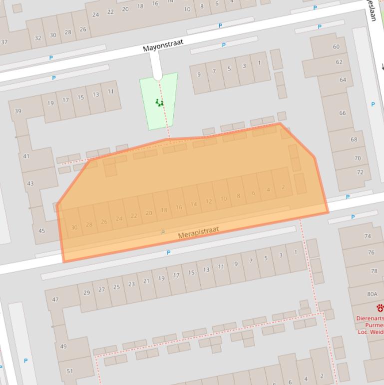 Kaart van postcodegebied 1448CH.