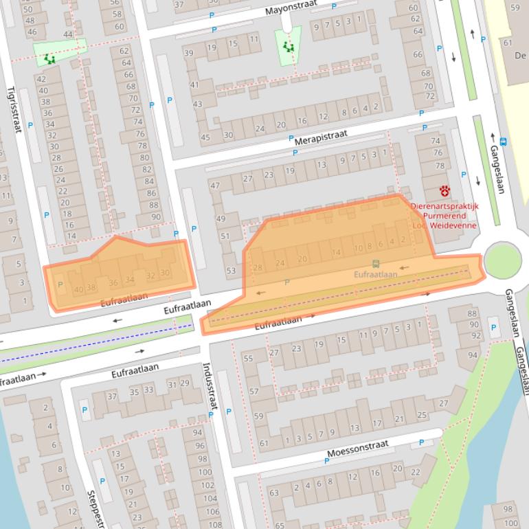 Kaart van postcodegebied 1448CK.