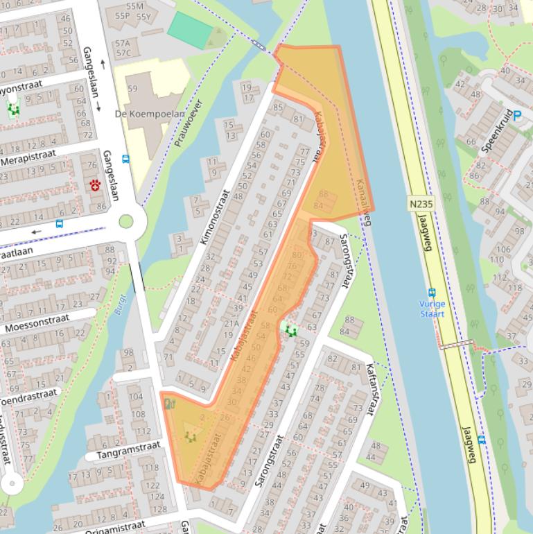 Kaart van postcodegebied 1448DV.