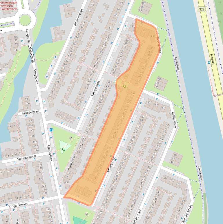Kaart van postcodegebied 1448DW.