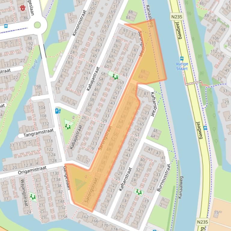 Kaart van postcodegebied 1448DX.