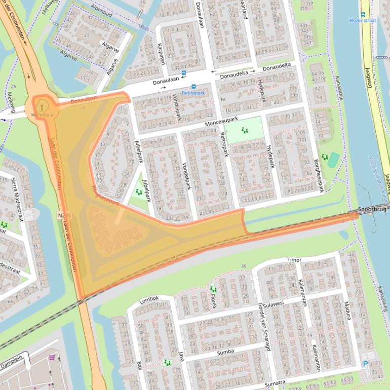 Kaart van postcodegebied 1448GA.