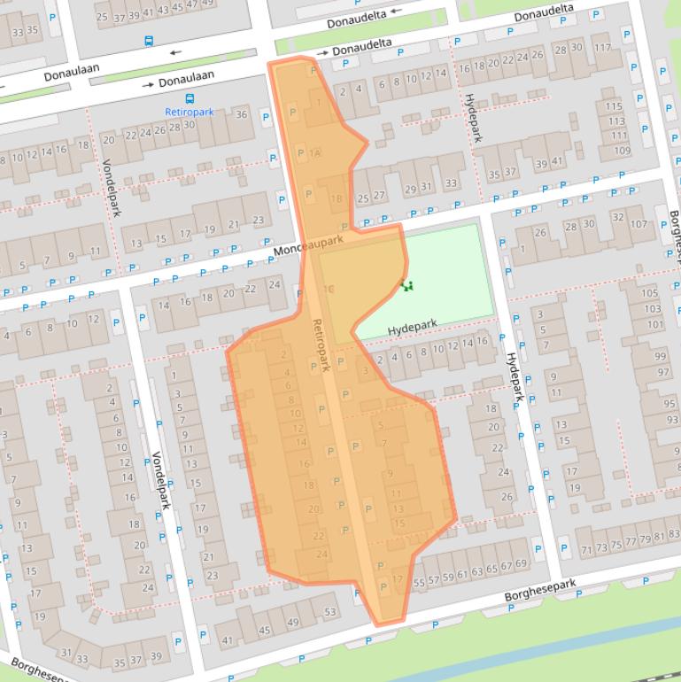 Kaart van postcodegebied 1448GG.