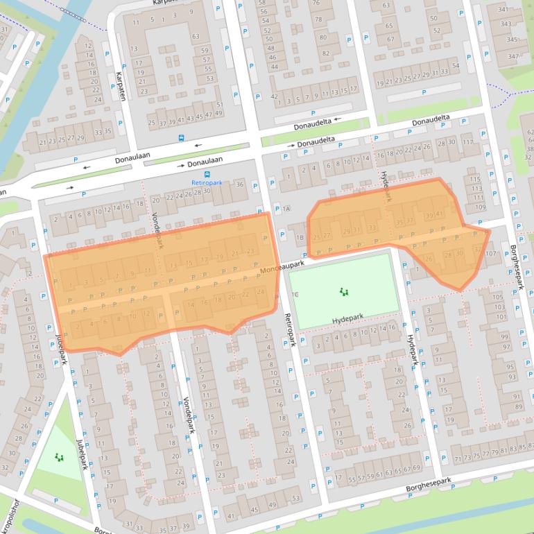 Kaart van postcodegebied 1448GJ.