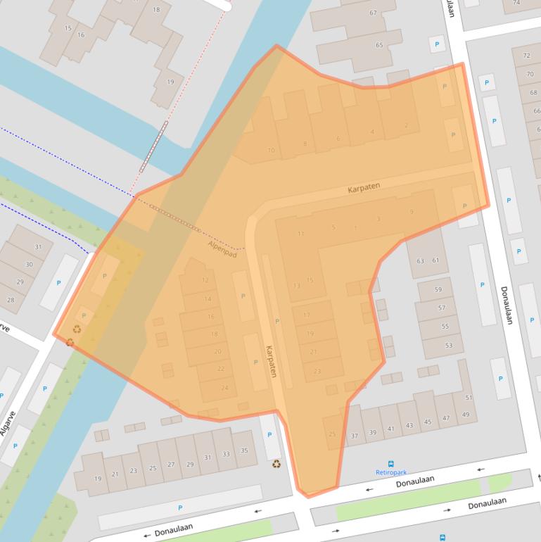 Kaart van postcodegebied 1448JA.