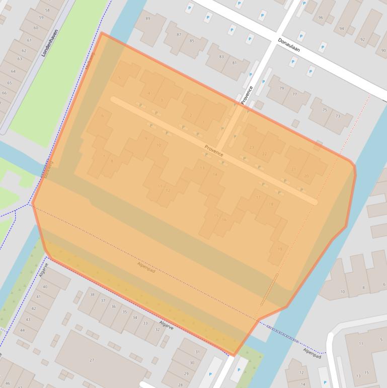 Kaart van postcodegebied 1448JD.