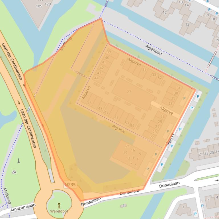 Kaart van postcodegebied 1448JE.