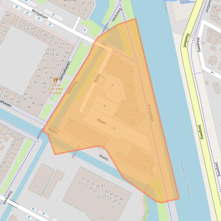 Kaart van postcodegebied 1448JK.