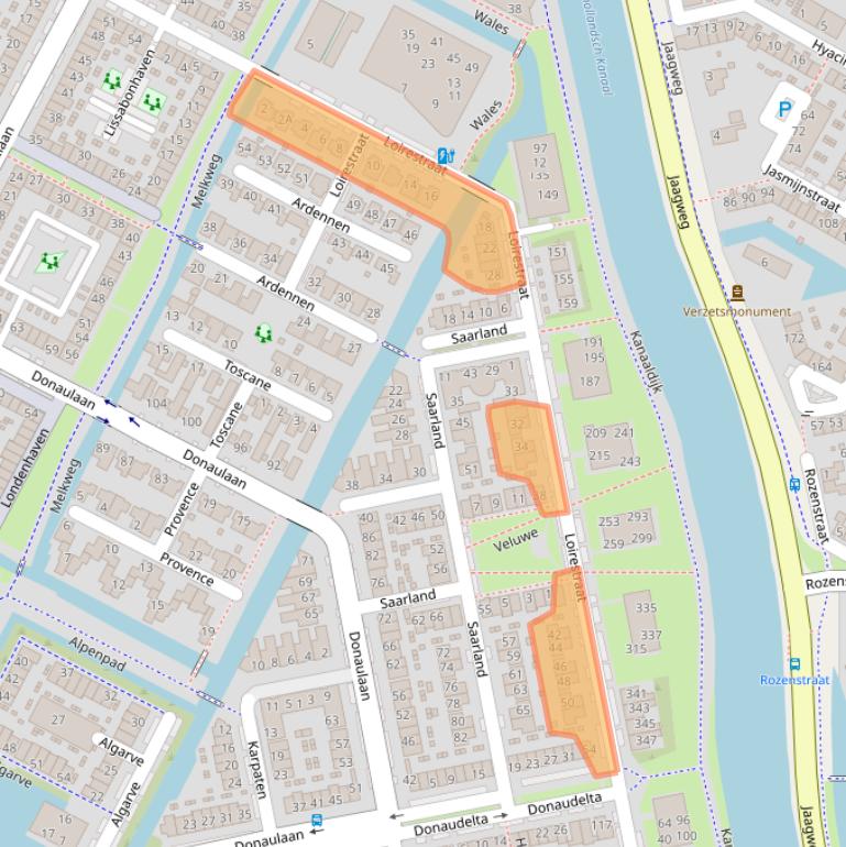 Kaart van postcodegebied 1448JL.