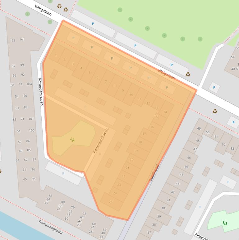 Kaart van postcodegebied 1448KB.