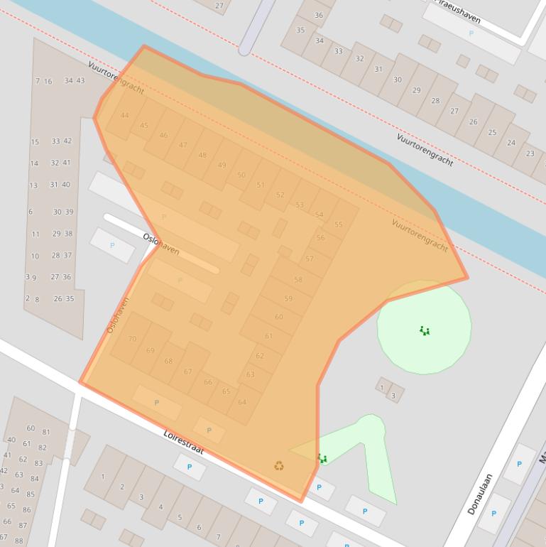 Kaart van postcodegebied 1448KJ.
