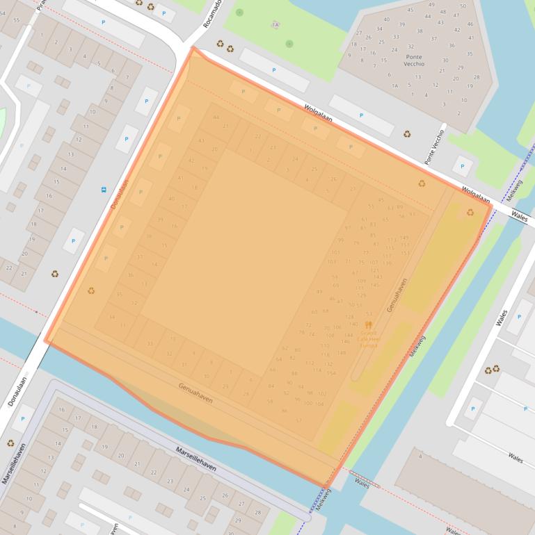 Kaart van postcodegebied 1448KK.