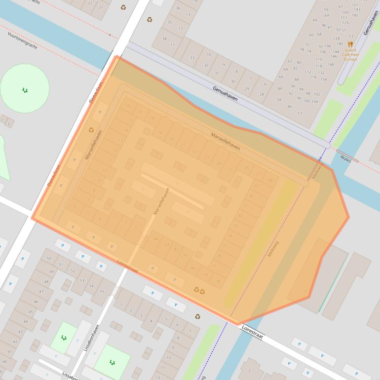 Kaart van postcodegebied 1448KL.