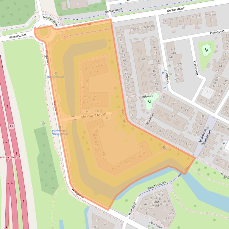 Kaart van postcodegebied 1448KV.