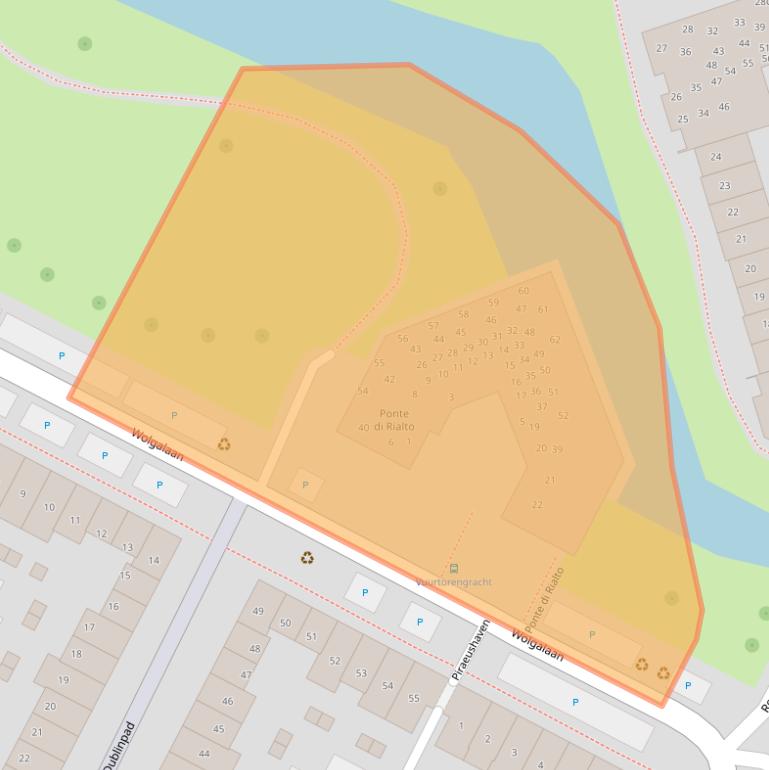 Kaart van postcodegebied 1448KX.