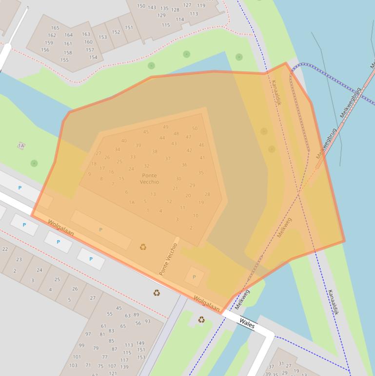 Kaart van postcodegebied 1448KZ.