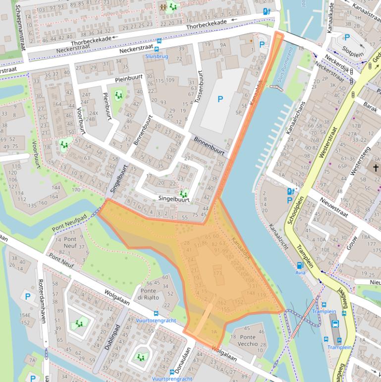 Kaart van postcodegebied 1448LA.