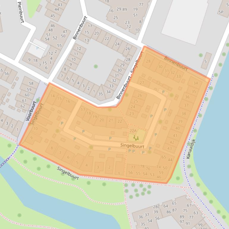 Kaart van postcodegebied 1448LC.