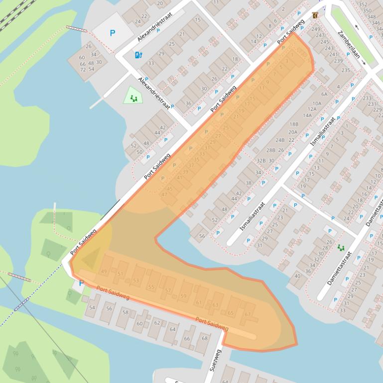 Kaart van postcodegebied 1448MS.