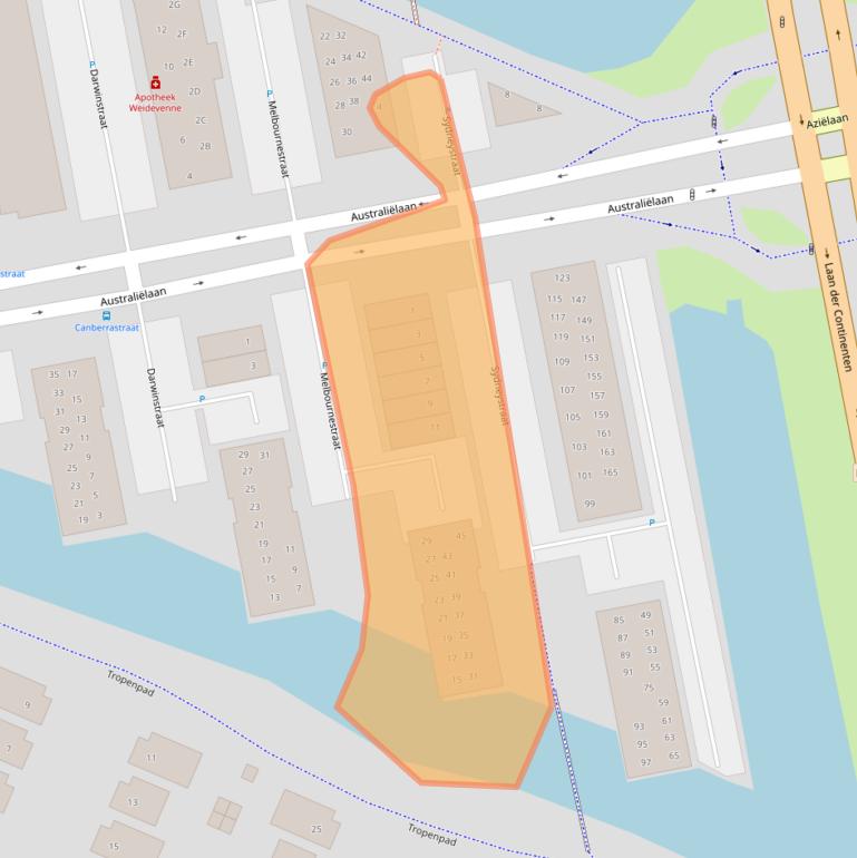 Kaart van postcodegebied 1448NC.