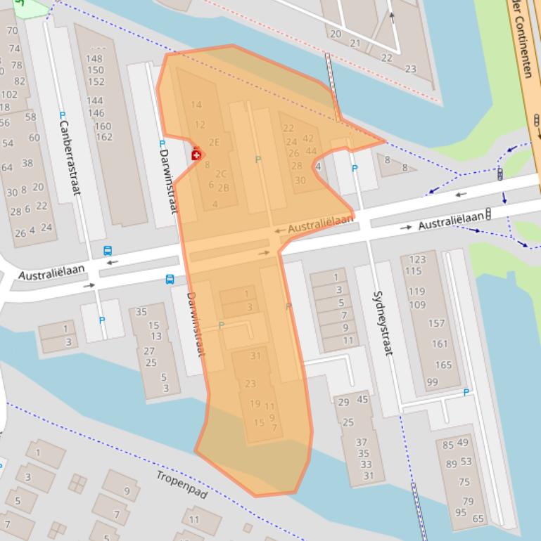 Kaart van postcodegebied 1448NH.