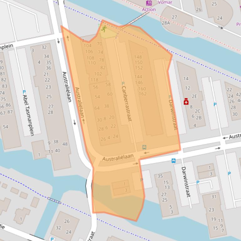 Kaart van postcodegebied 1448NK.