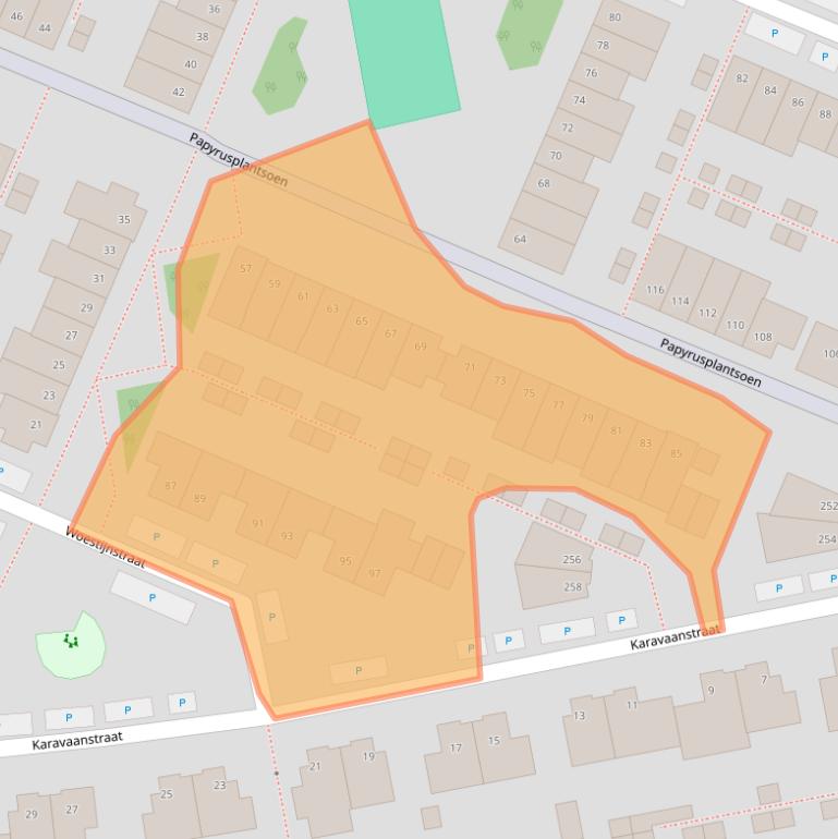 Kaart van postcodegebied 1448PE.