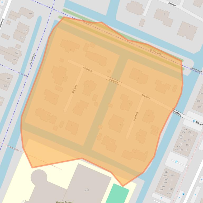 Kaart van postcodegebied 1448PP.