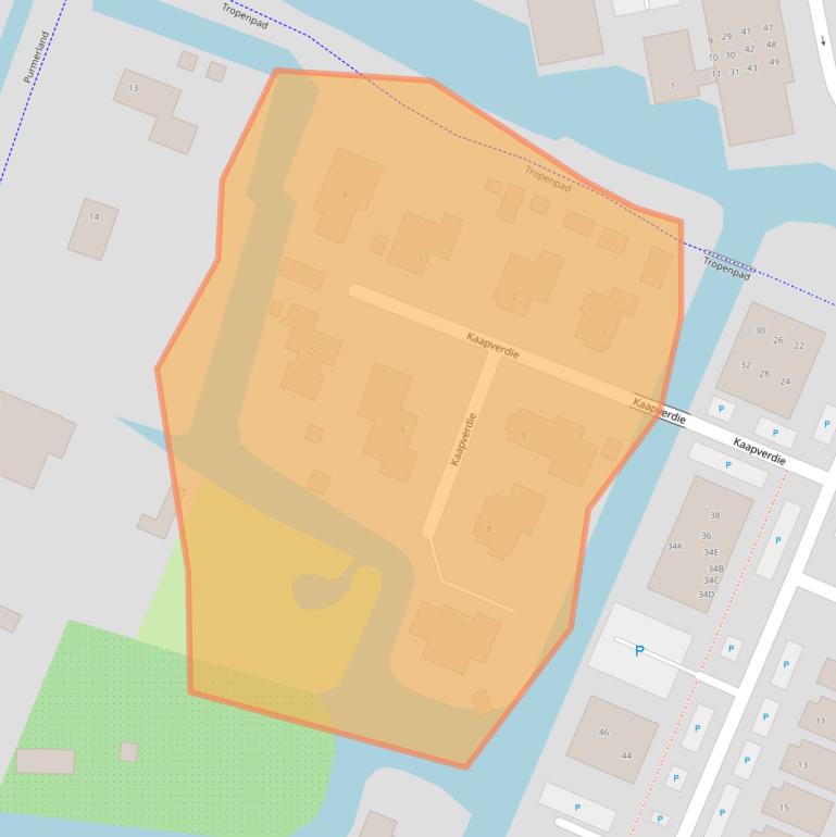 Kaart van postcodegebied 1448PS.