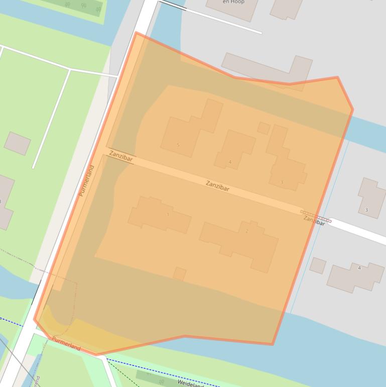 Kaart van postcodegebied 1448SE.