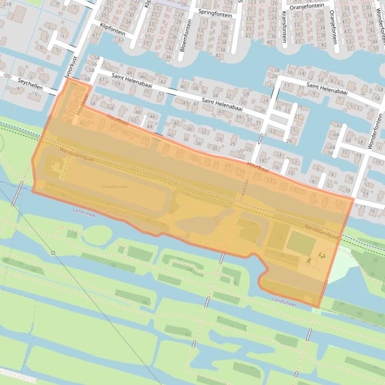 Kaart van postcodegebied 1448SH.