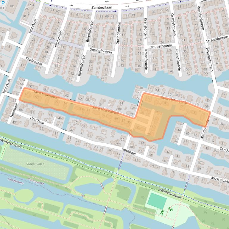 Kaart van postcodegebied 1448SK.