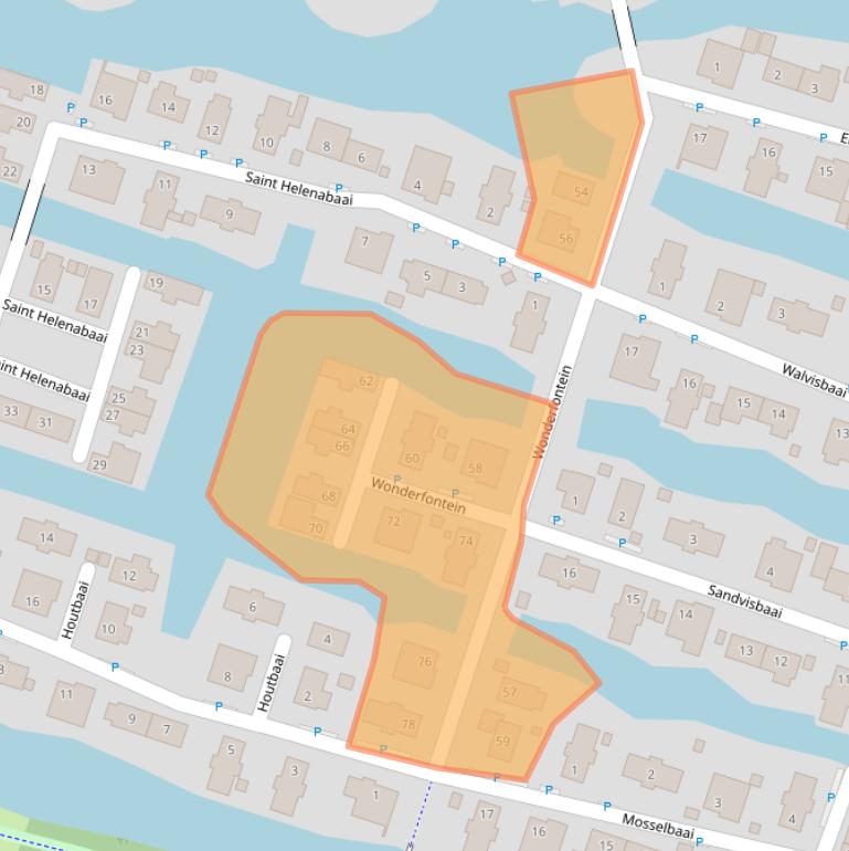 Kaart van postcodegebied 1448SM.