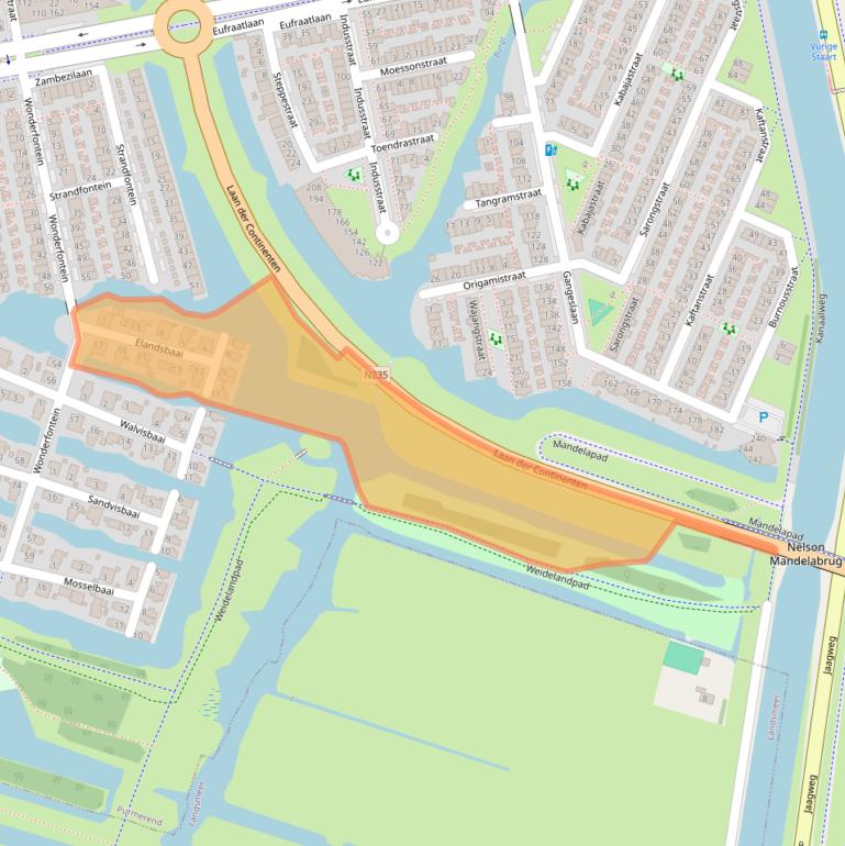 Kaart van postcodegebied 1448SN.