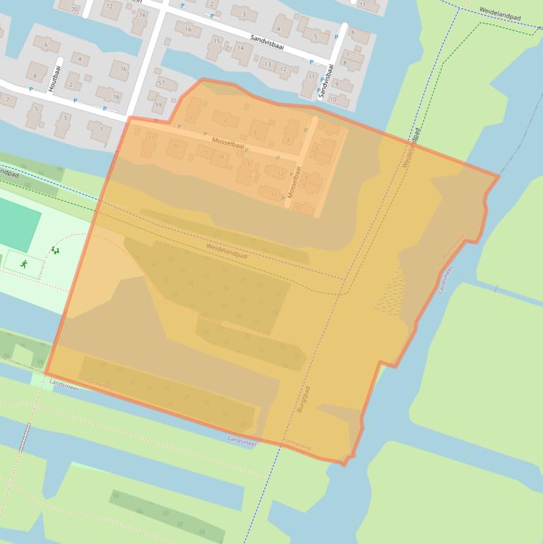 Kaart van postcodegebied 1448ST.