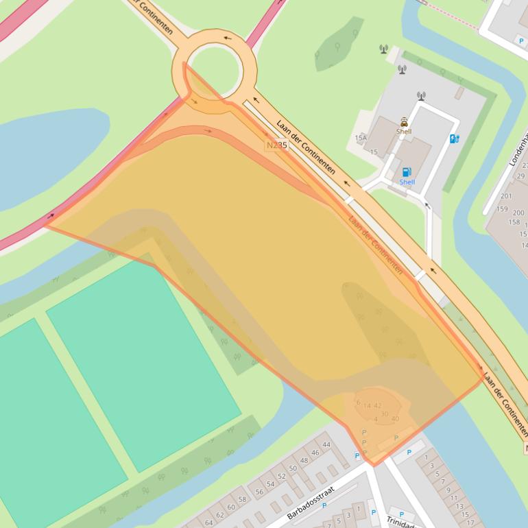 Kaart van postcodegebied 1448TC.