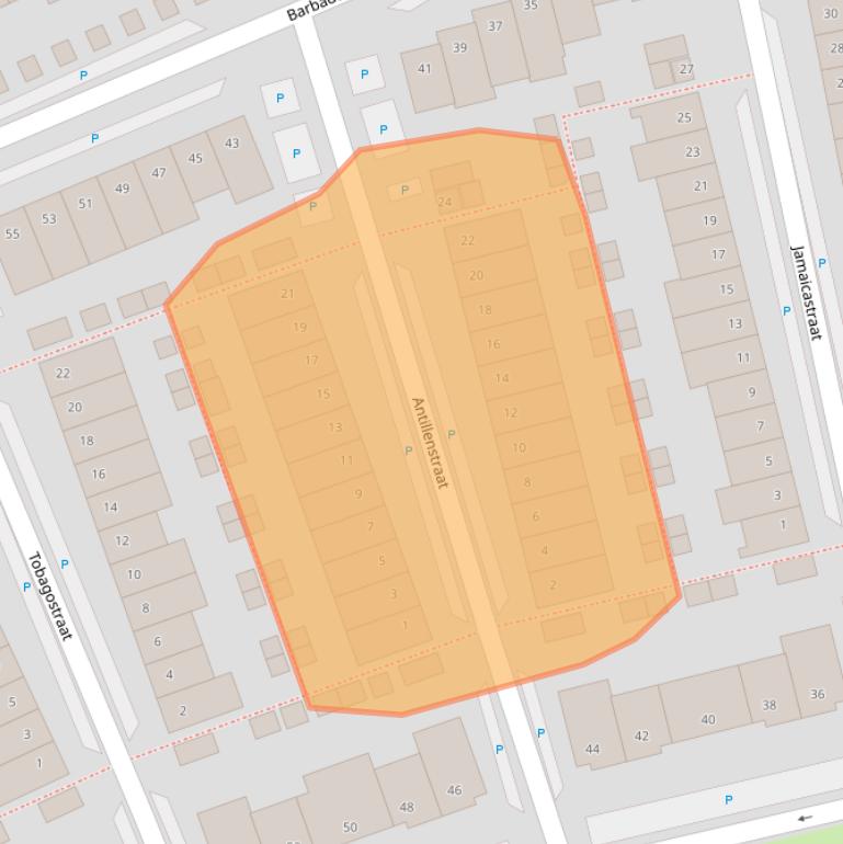Kaart van postcodegebied 1448TK.