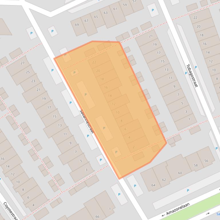 Kaart van postcodegebied 1448TM.