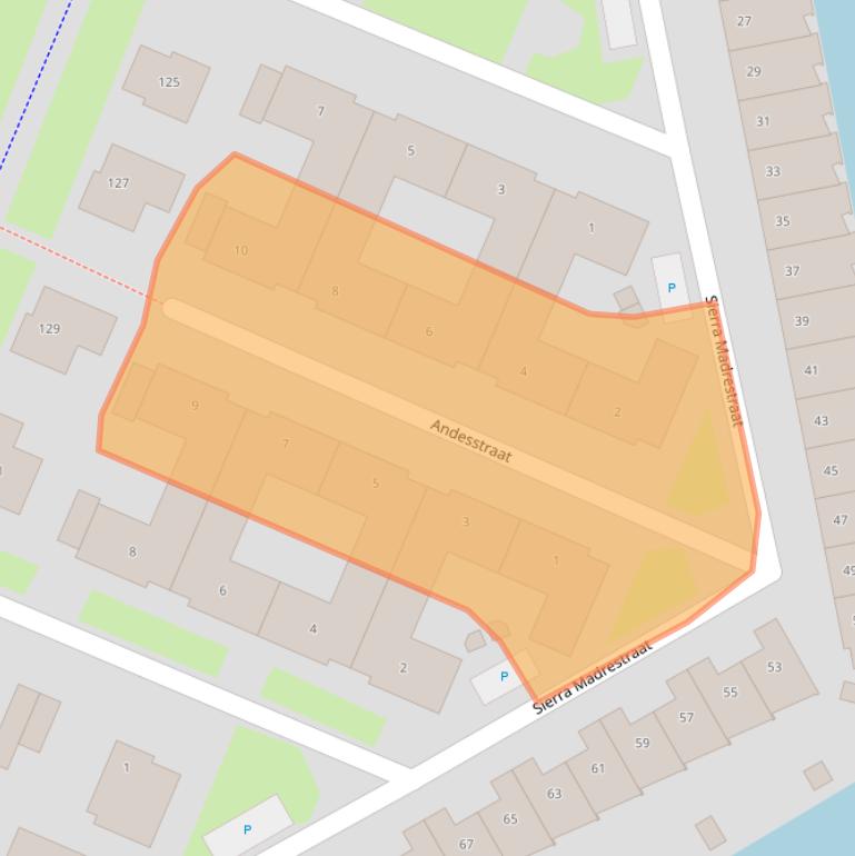 Kaart van postcodegebied 1448TV.