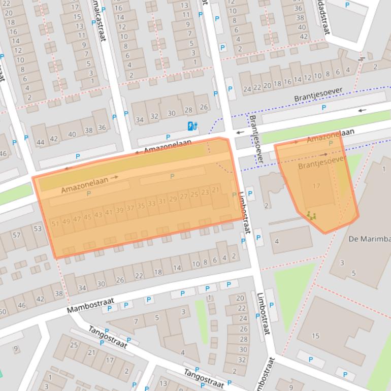 Kaart van postcodegebied 1448VA.