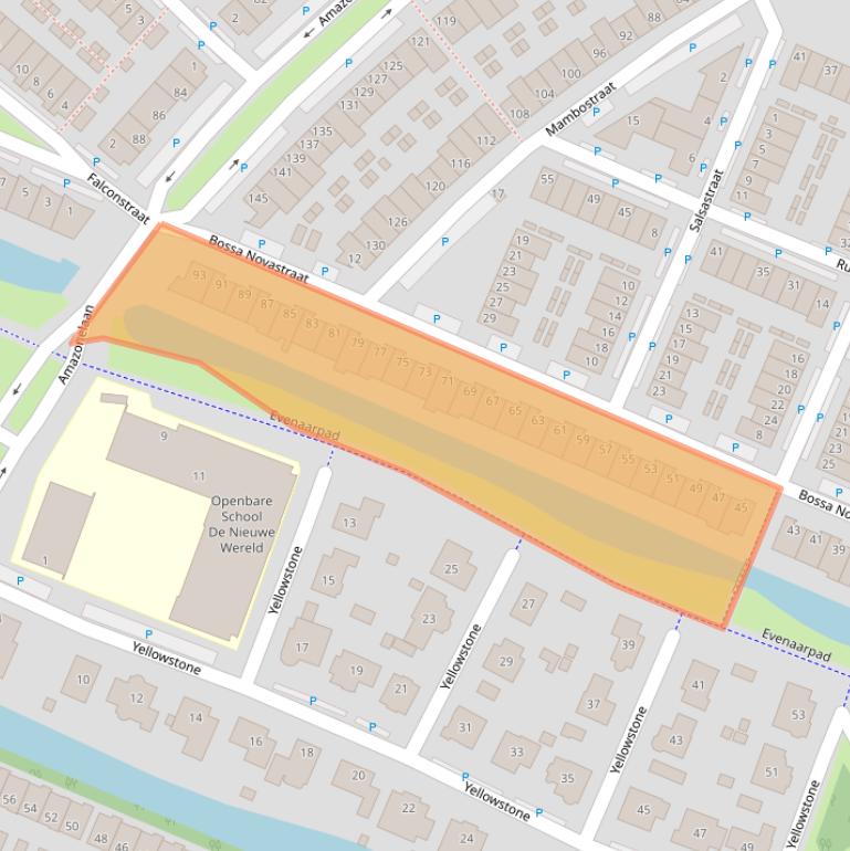 Kaart van postcodegebied 1448VP.
