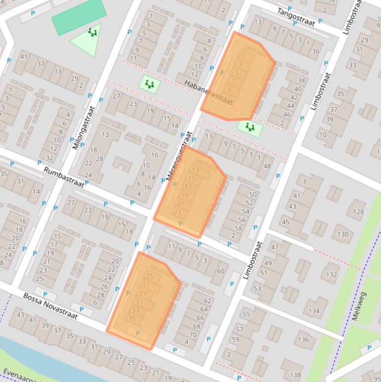 Kaart van postcodegebied 1448VS.