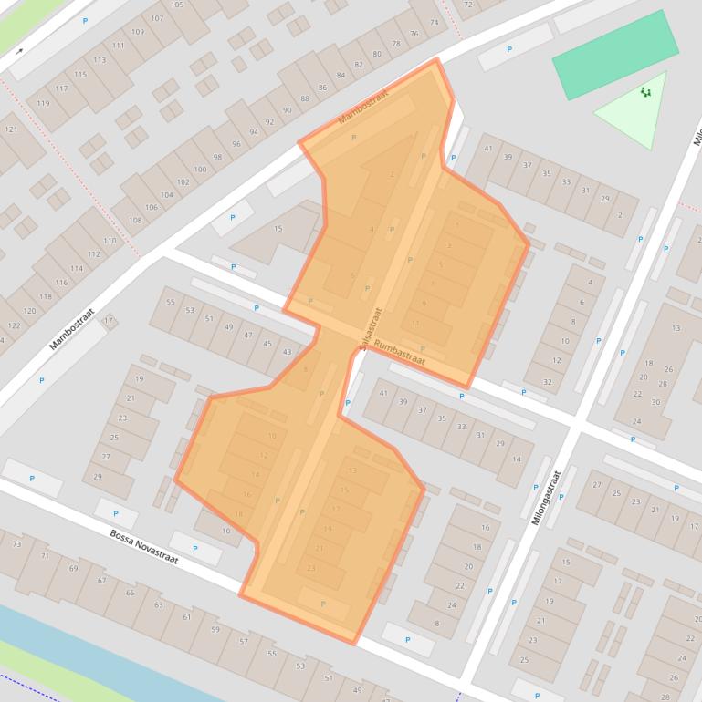 Kaart van postcodegebied 1448VW.