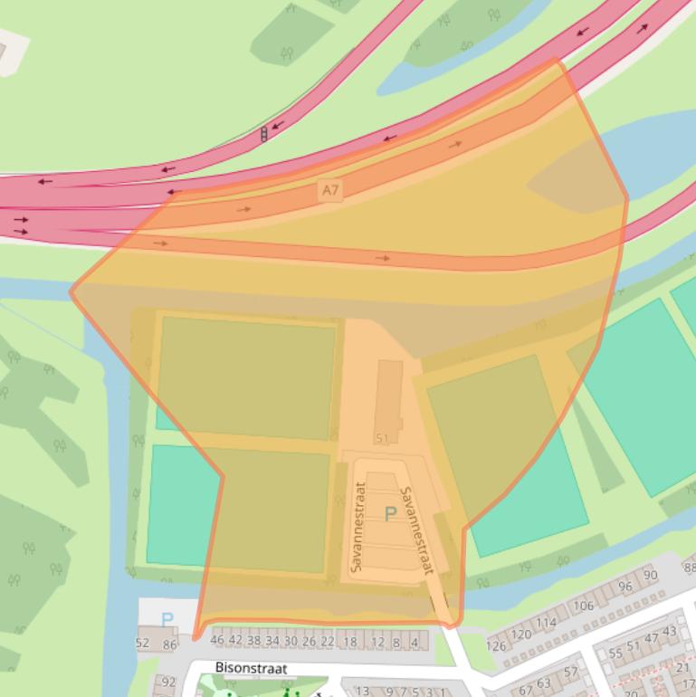 Kaart van postcodegebied 1448WB.