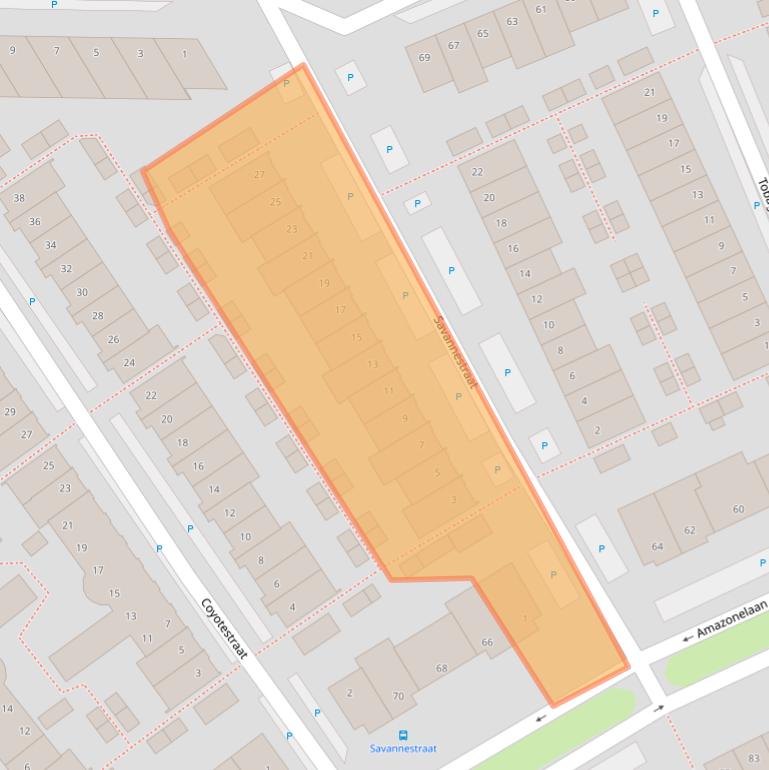 Kaart van postcodegebied 1448WC.